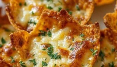 Cheesy Wonton Cups