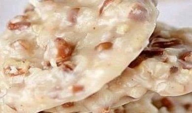 No-Bake Coconut Pecan Praline Cookies