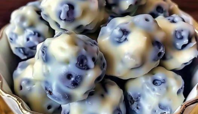 White Chocolate Blueberry Truffles
