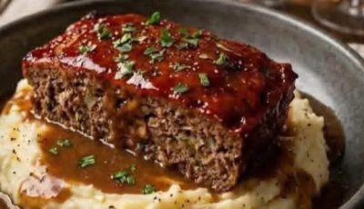 Meatloaf and Mashed Potatoes with Gravy