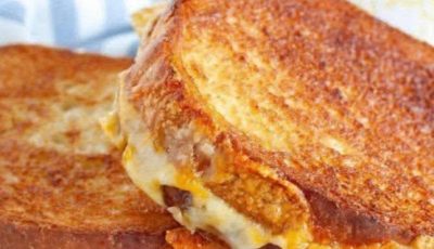 THE BEST AIR FRYER GRILLED CHEESE SANDWICH