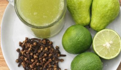 Guava, Lime and Clove Morning Drink