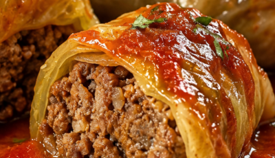 Classic Beef Stuffed Cabbage Rolls