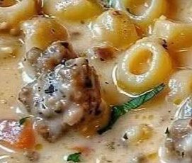 Creamy Sausage Pasta Soup Recipe